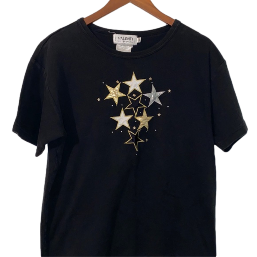 3/$30 Vintage 80s Valenti Star Shirt